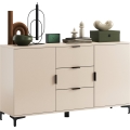 Komoda se zásuvkami a dvířky LORA 150x85x40 cm béžová