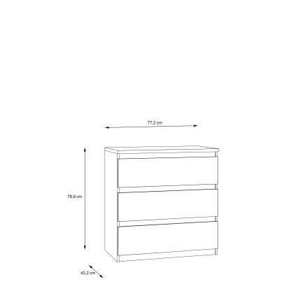 Komoda se zásuvkami MAO dub artisan