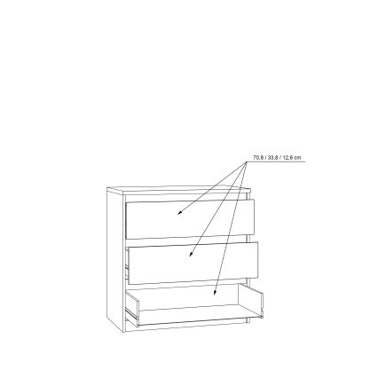 Komoda se zásuvkami MAO dub artisan