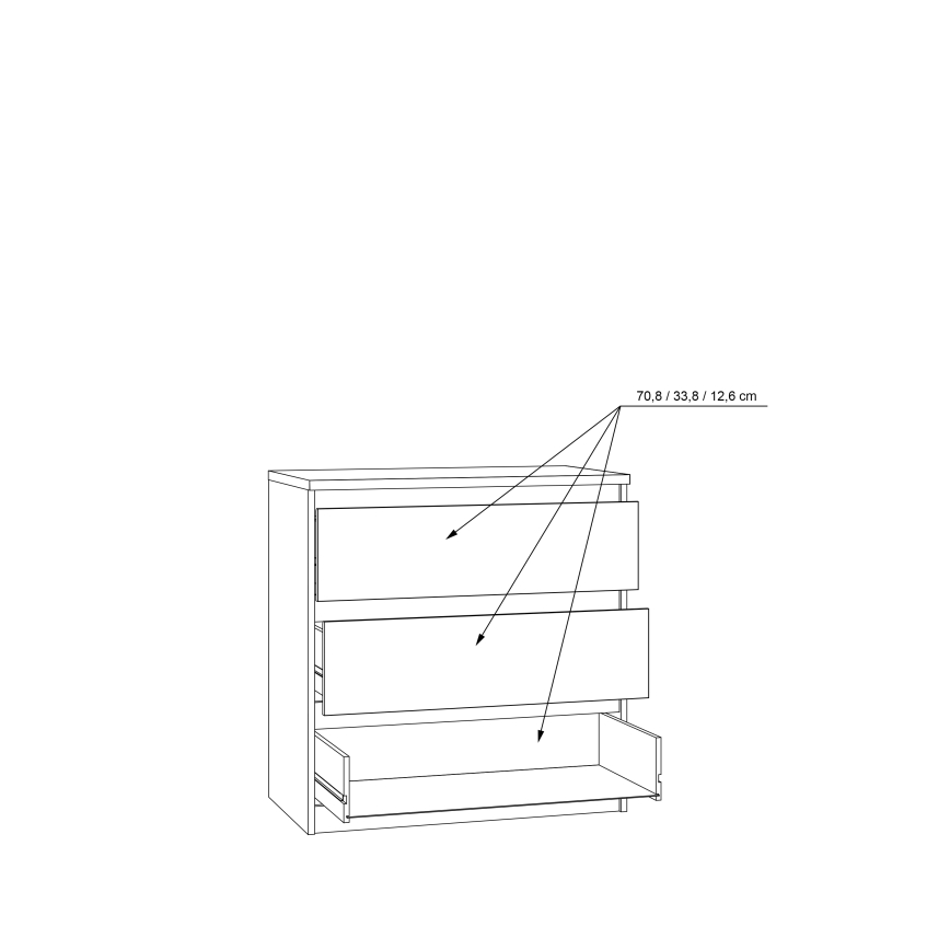 Komoda se zásuvkami MAO dub artisan
