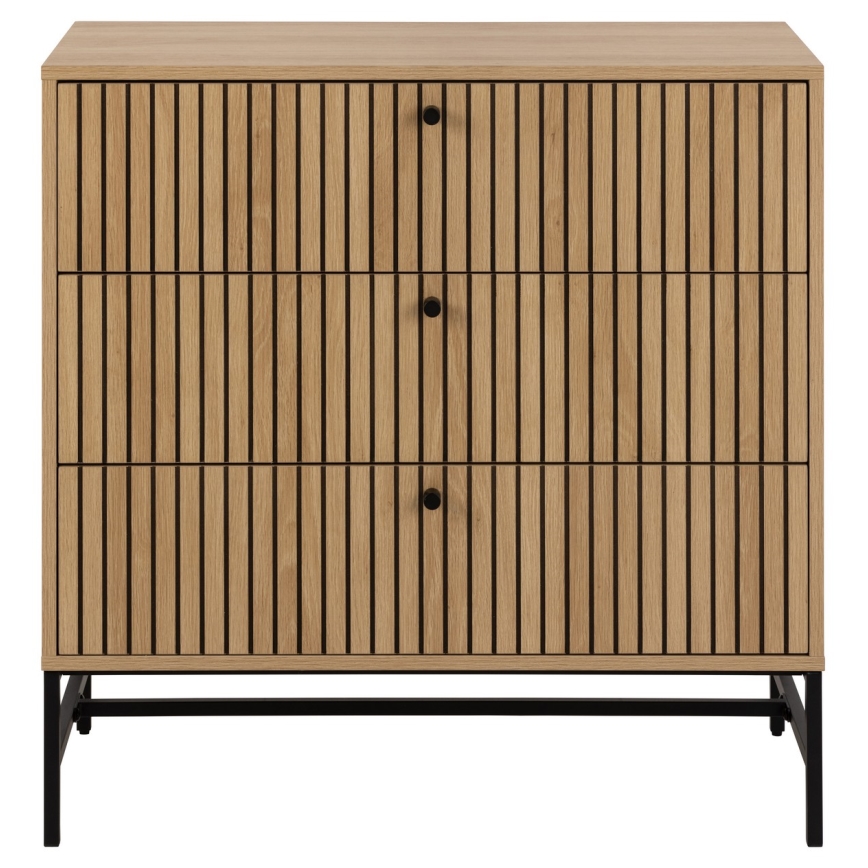Komoda se zásuvkami OLIVIA 81x80x40 cm dub