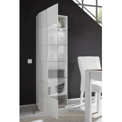 Komoda SERIAN 60x187x43 cm bílá