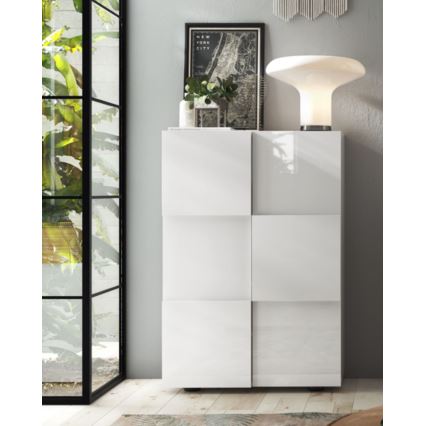 Komoda SERIAN 78x116x34 cm bílá