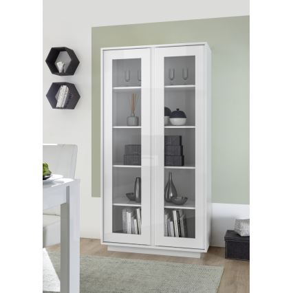 Komoda SERIAN 92x179x43 cm bílá