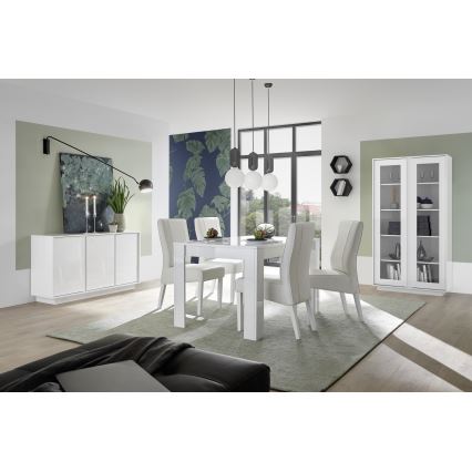 Komoda SERIAN 92x179x43 cm bílá