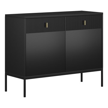 Komoda SUE 104x83x39 cm černá