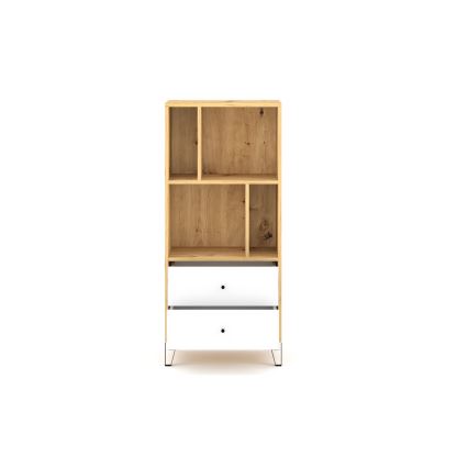 Komoda SULA 64x135x40 cm dub artisan/bílá