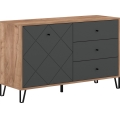 Komoda SULA dub craft/černá