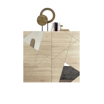 Komoda TAVRI 121x111x42 cm dub sonoma