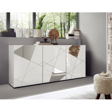 Komoda TAVRI 181x84x42 cm bílá