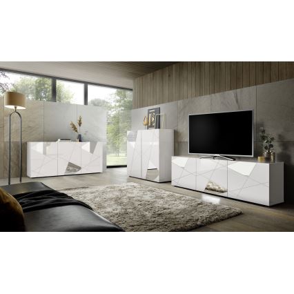 Komoda TAVRI 181x84x42 cm bílá