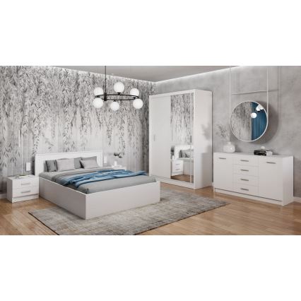 Komoda TAYLER 140x86x47 cm bílá