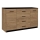 Komoda TAYLER 140x86x47 cm dub craft/černá