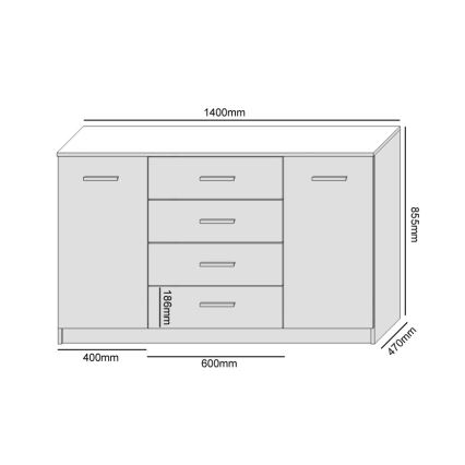 Komoda TAYLER dub wotan