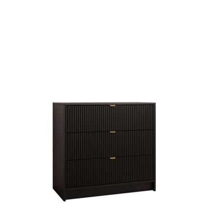 Komoda TIRENO 80x75x40 cm černá