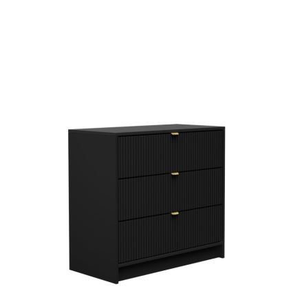 Komoda TIRENO 80x75x40 cm černá