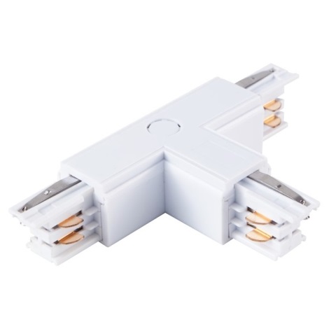 Konektor pro svítidla v lištovém systému 3-fázový TRACK bílá typ T