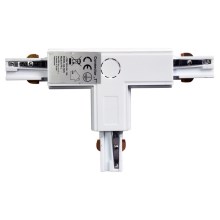 Konektor pro svítidla v lištovém systému 3-fázový TRACK bílá typ T