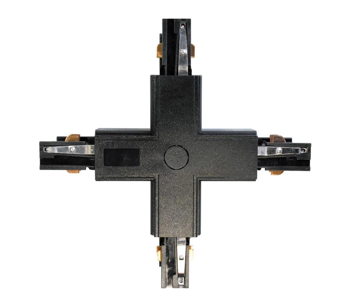  Konektor pro svítidla v lištovém systému 3-fázový TRACK černá typ + 