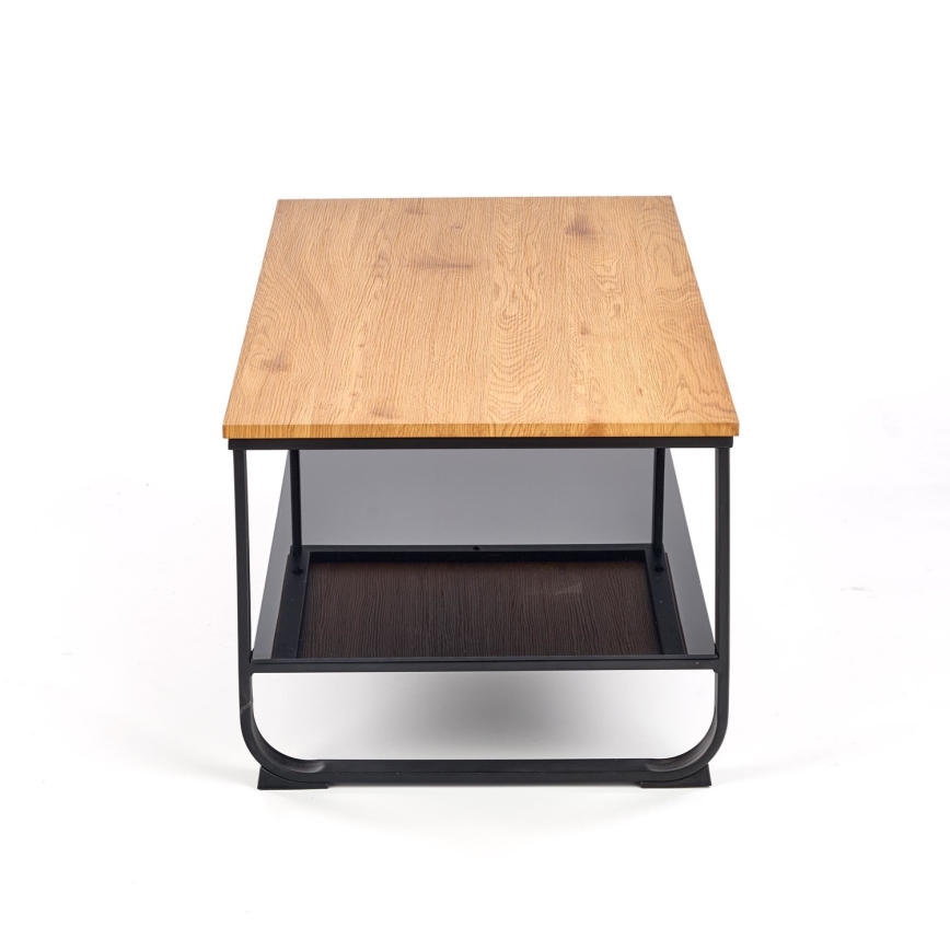 Konferenční stolek 105x55 cm černá/béžová