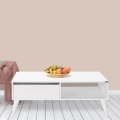 Konferenční stolek 110x65 cm bílá