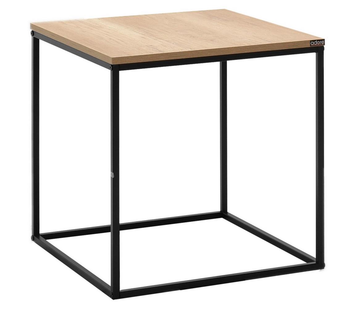 Adore Furniture Konferenční stolek 52x50 cm hnědá 