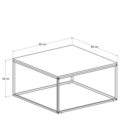 Konferenční stolek 80 cm černá