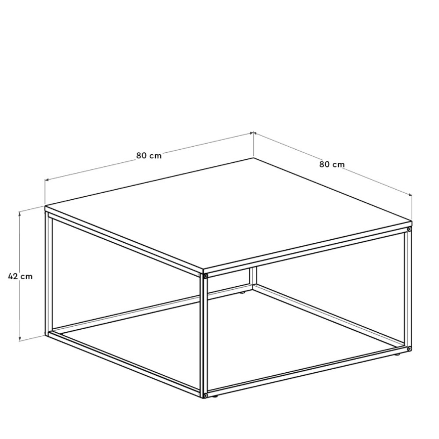 Konferenční stolek 80 cm černá