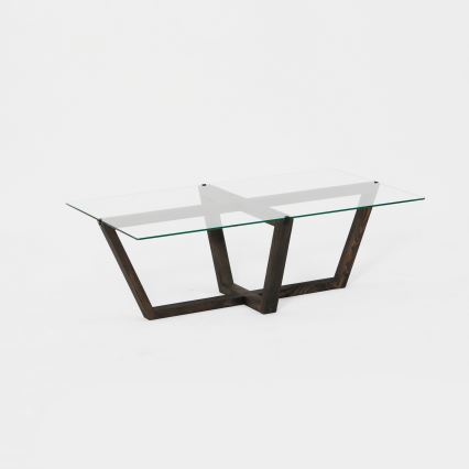 Konferenční stolek AMALFI 105x65 cm borovice/čirá