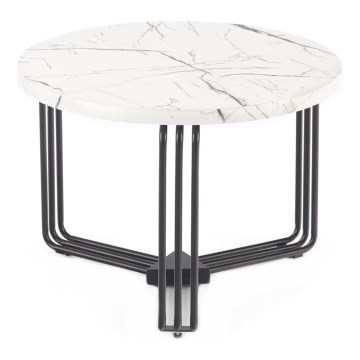 Konferenční stolek ANTICA 55 cm černá/mramor