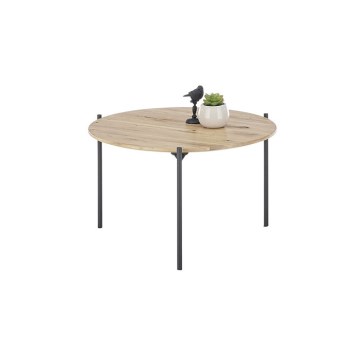 Konferenční stolek AURA pr. 55 cm dub/antracit