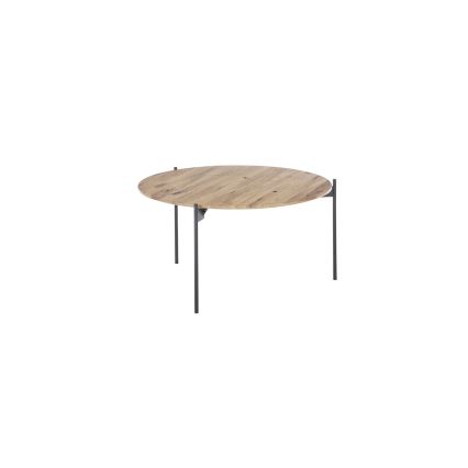 Konferenční stolek AURA pr. 74 cm dub/antracit