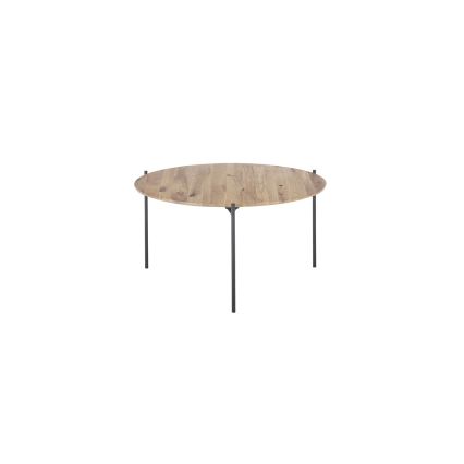 Konferenční stolek AURA pr. 74 cm dub/antracit