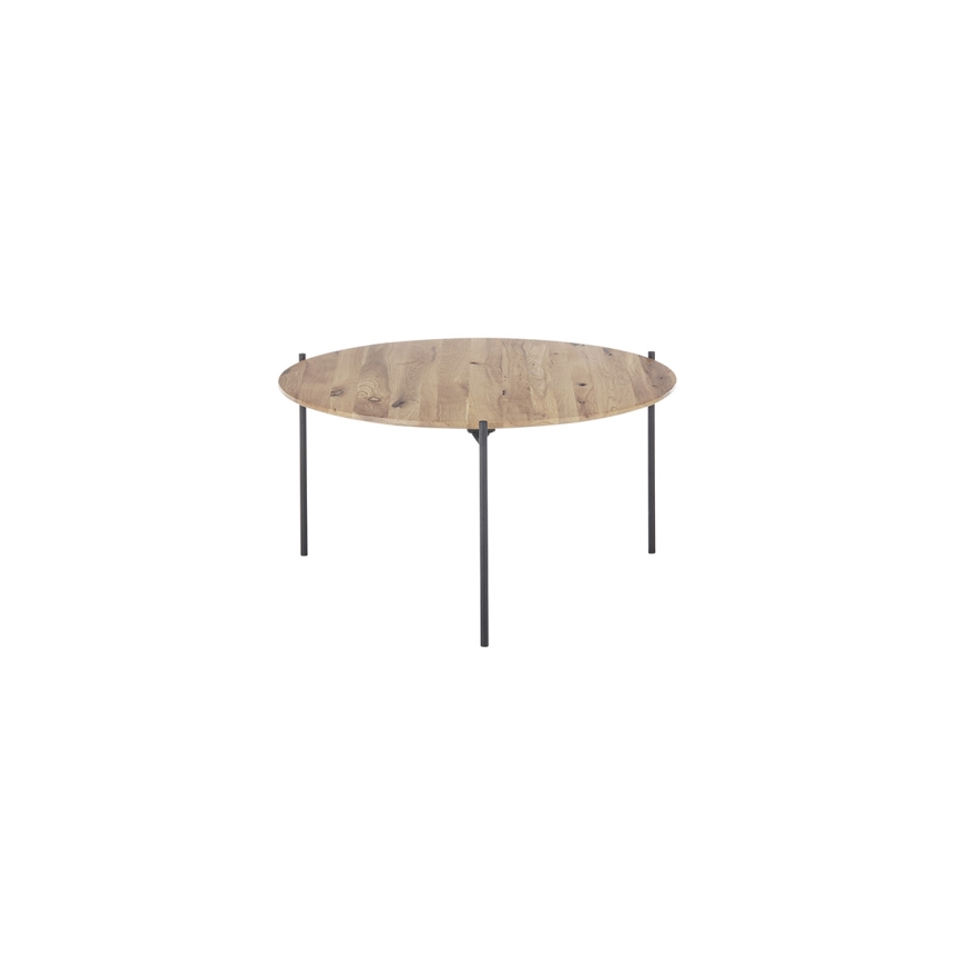 Konferenční stolek AURA pr. 74 cm dub/antracit