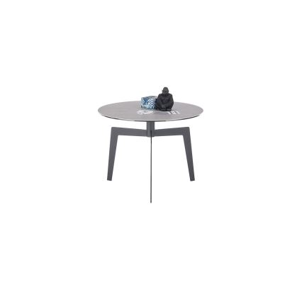 Konferenční stolek BALANCE pr. 60 cm šedá/antracit