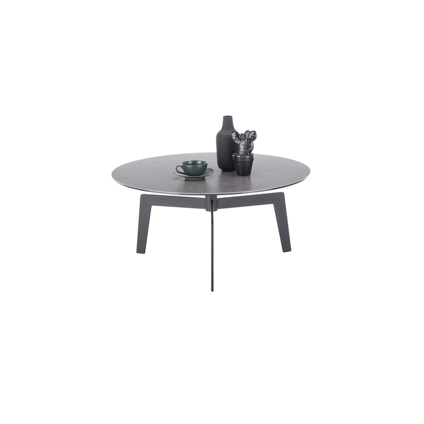 Konferenční stolek BALANCE pr. 80 cm šedá/antracit