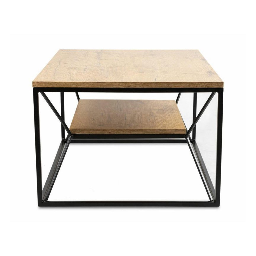 Konferenční stolek BASICLOFT 40x80 cm černá/hnědá