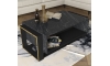 Konferenční stolek BIANCO 40,4x106,4 cm černá/zlatá