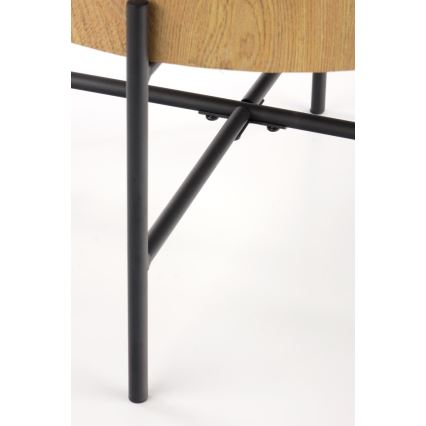 Konferenční stolek BROOKLYN 45 cm černá/béžová