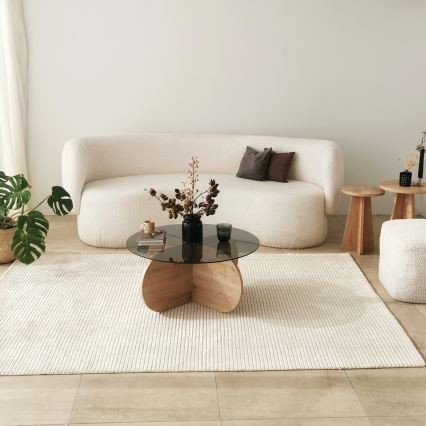 Konferenční stolek BUBBLE 75 cm hnědá/černá