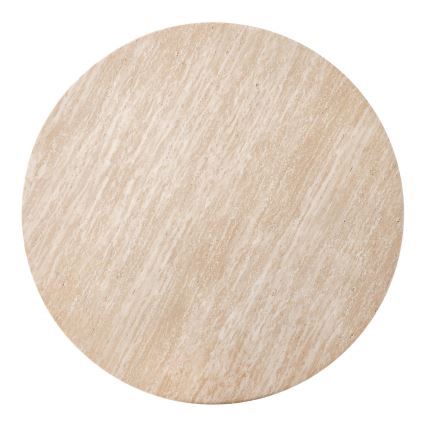 Konferenční stolek CALDO pr. 80 cm hnědá/béžová