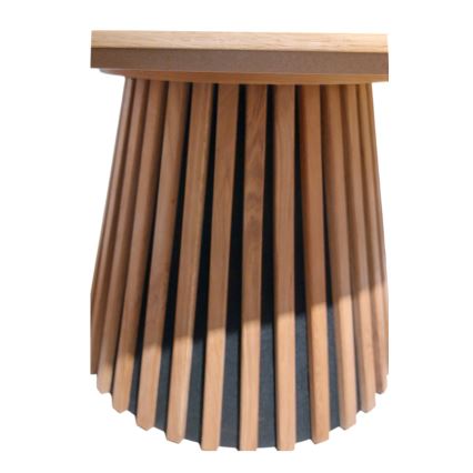 Konferenční stolek CARINA pr. 75 cm dub/černá