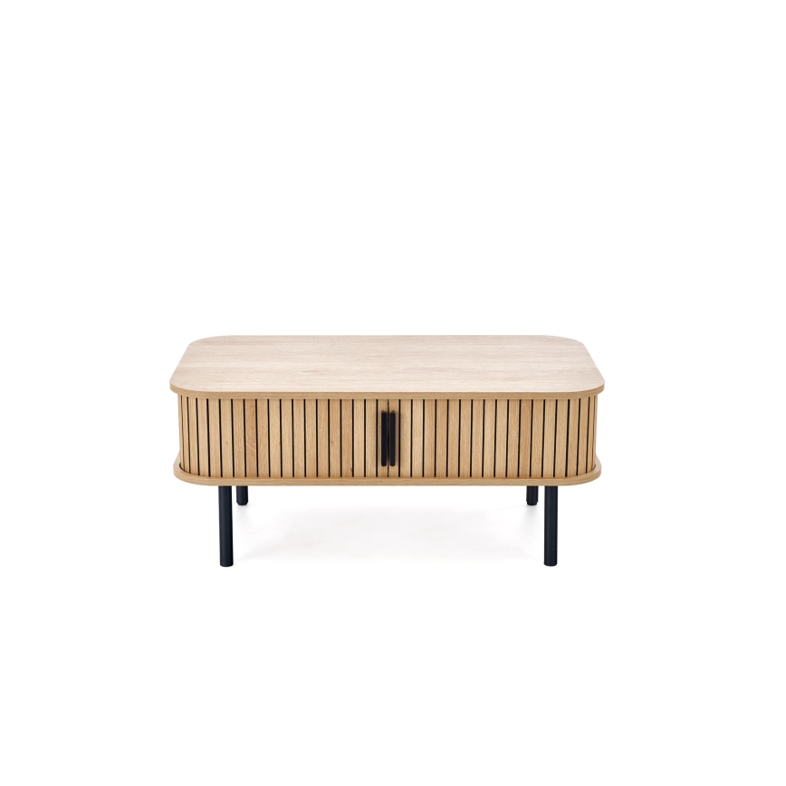 Konferenční stolek CASA 90x50 cm hnědá/černá