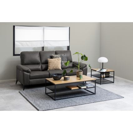 Konferenční stolek CORA 120x60 cm dub/černá