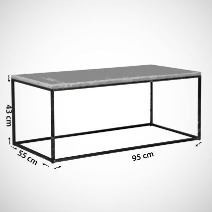 Konferenční stolek COSCO 43x95 cm bílá