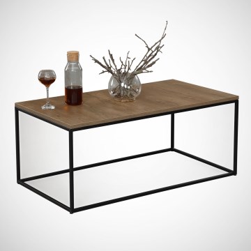 Konferenční stolek COSCO 95x55 cm hnědá/černá