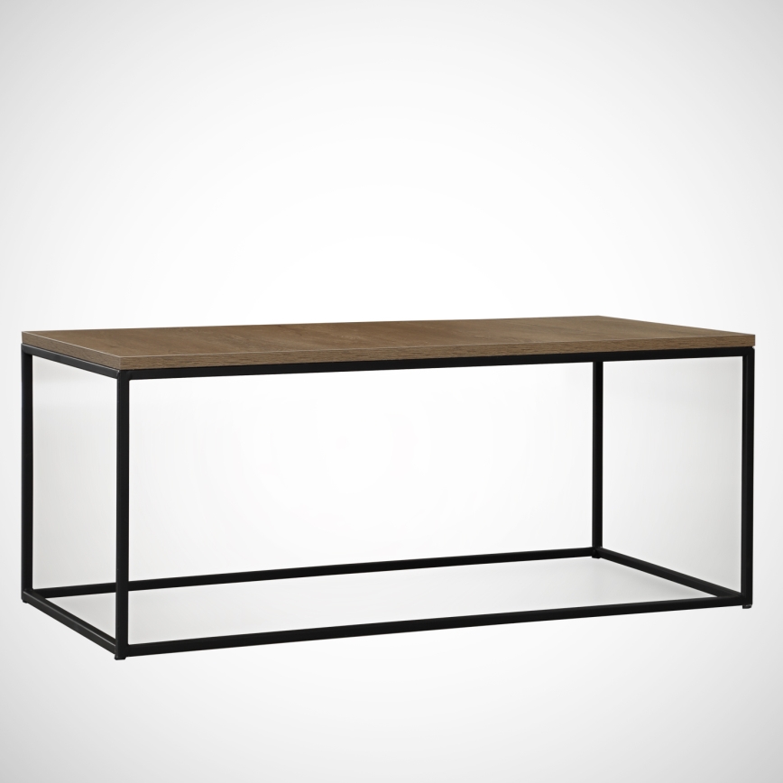 Konferenční stolek COSCO 95x55 cm hnědá/černá