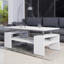 Konferenční stolek CUBE 50x110 cm bílá