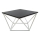 Konferenční stolek CURVED 60x60 cm bílá/černá