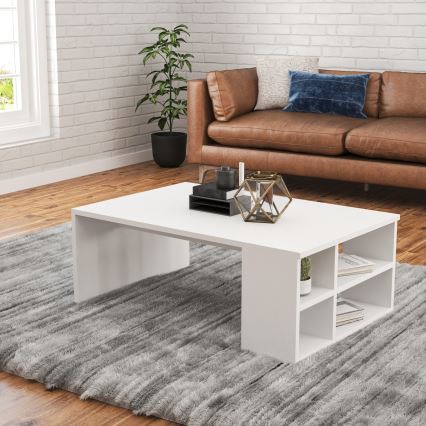 Konferenční stolek DEFNE 34x90 cm bílá